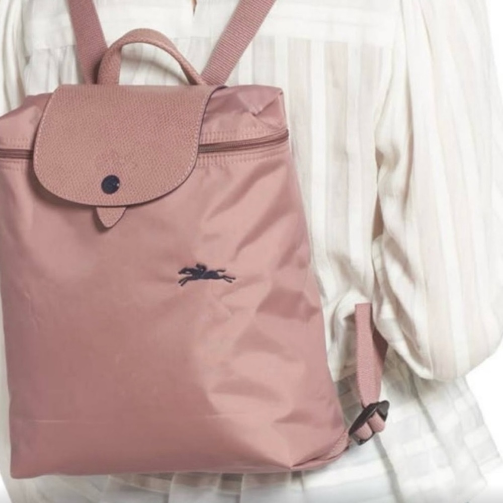Longchamp Le Pliage Club Backpack in Mauve